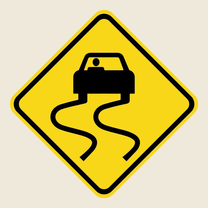 Glissant Signalisation routière