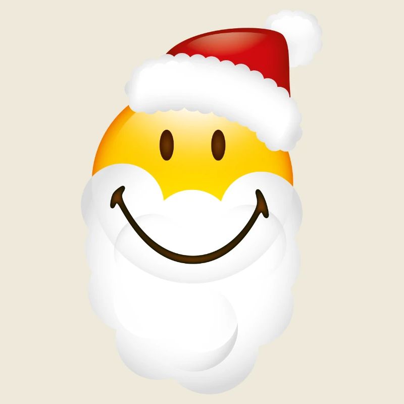 Smiley Glossy Santa