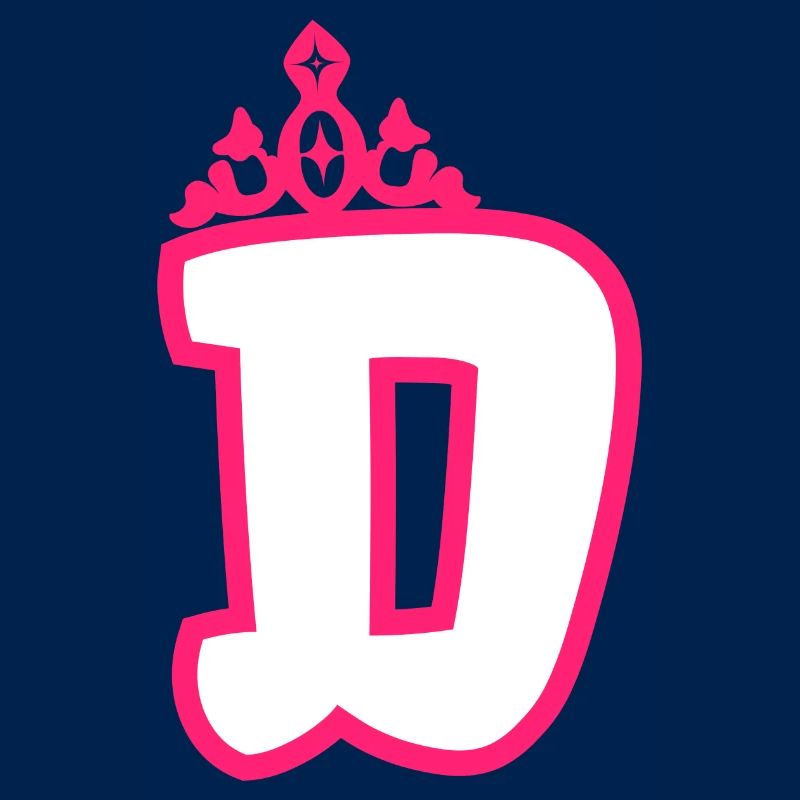 Monogrammierte Kleinkind Mädchen Krone