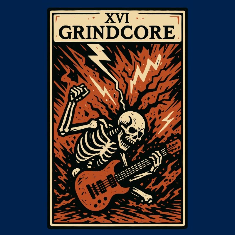 Carte de tarot Grindcore – Explosive Skeleton Shred