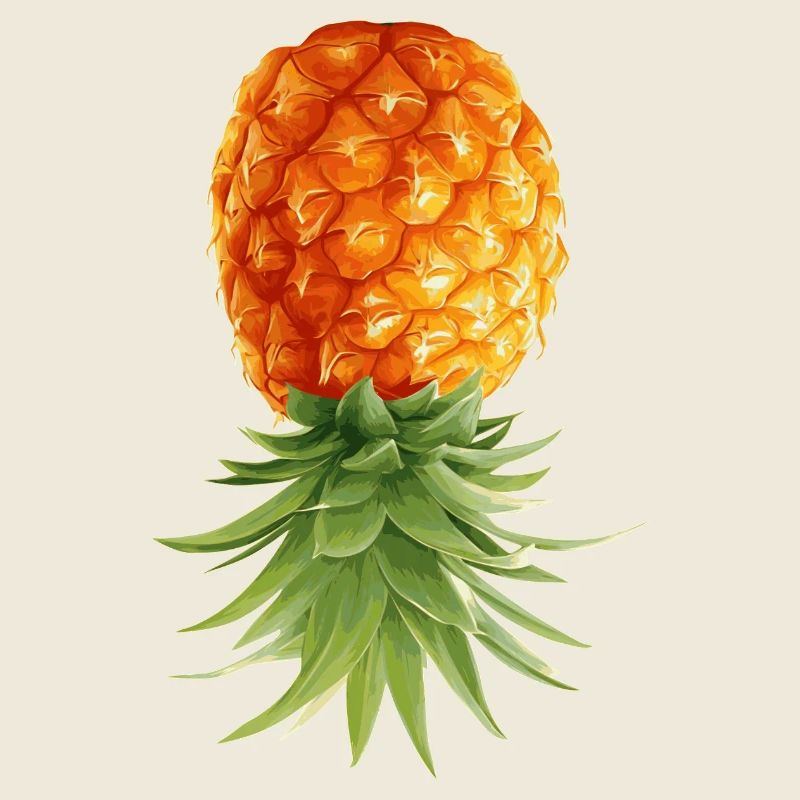 Pineapple is upside down