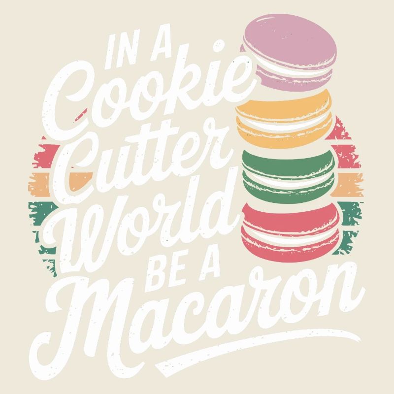 Sei wie ein bunter Macaron