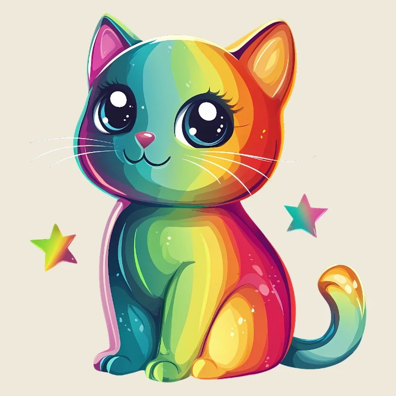 Cute Rainbow Cat