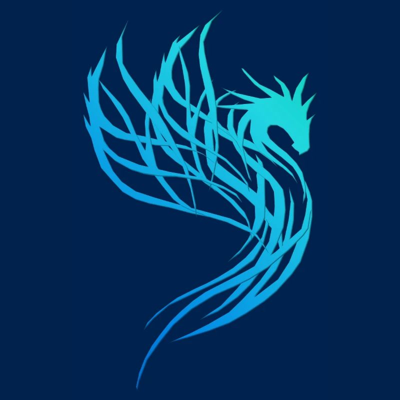 Blauer Wasser-Drache