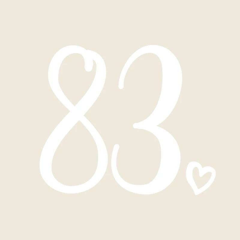 Mignon numéro 83, 83 ans, cadeau de 83e anniversaire