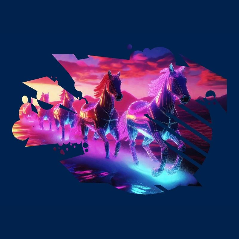 Elektrische Herde - Synthwave Horses