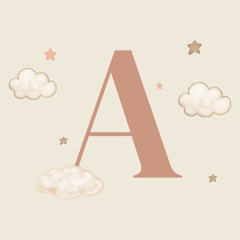 Buchstabe an Sternenwolken
