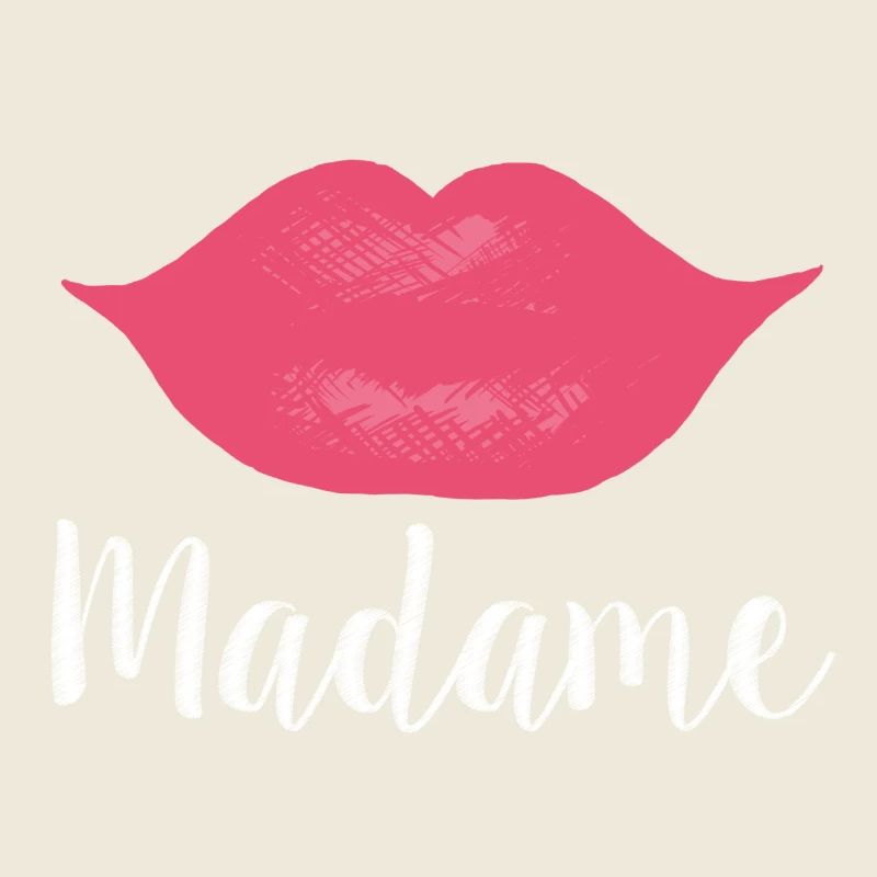 Madame Lips Big white