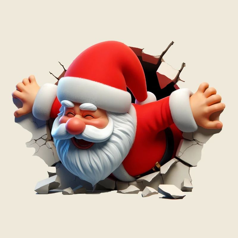 Père Noël dans le trou par l’avant 2