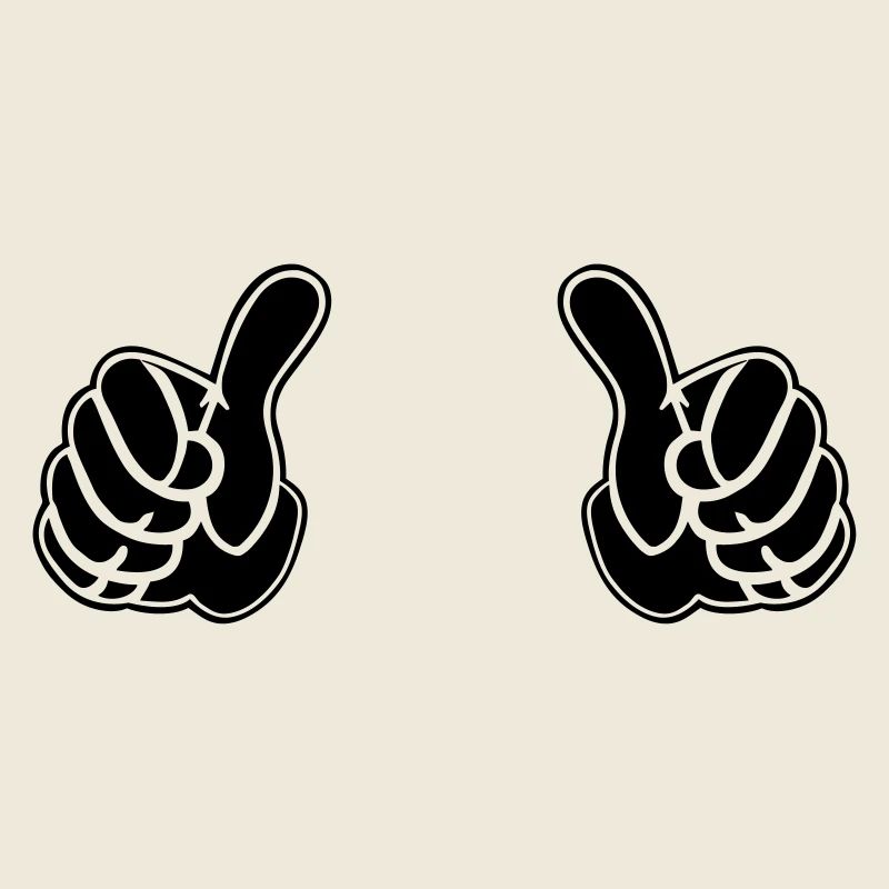 pair of pointing hands