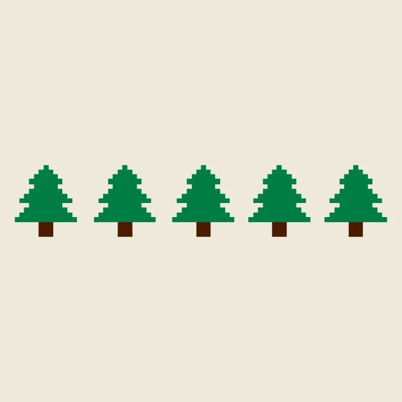 Weihnachtsbäume Pixel