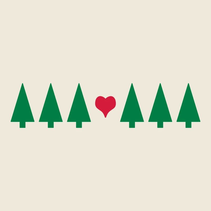 Weihnachtsbaum mit Herz
