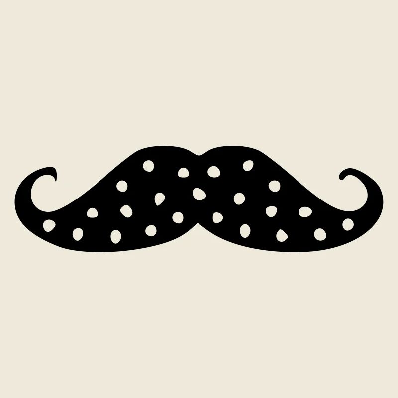 moustache à petit pois