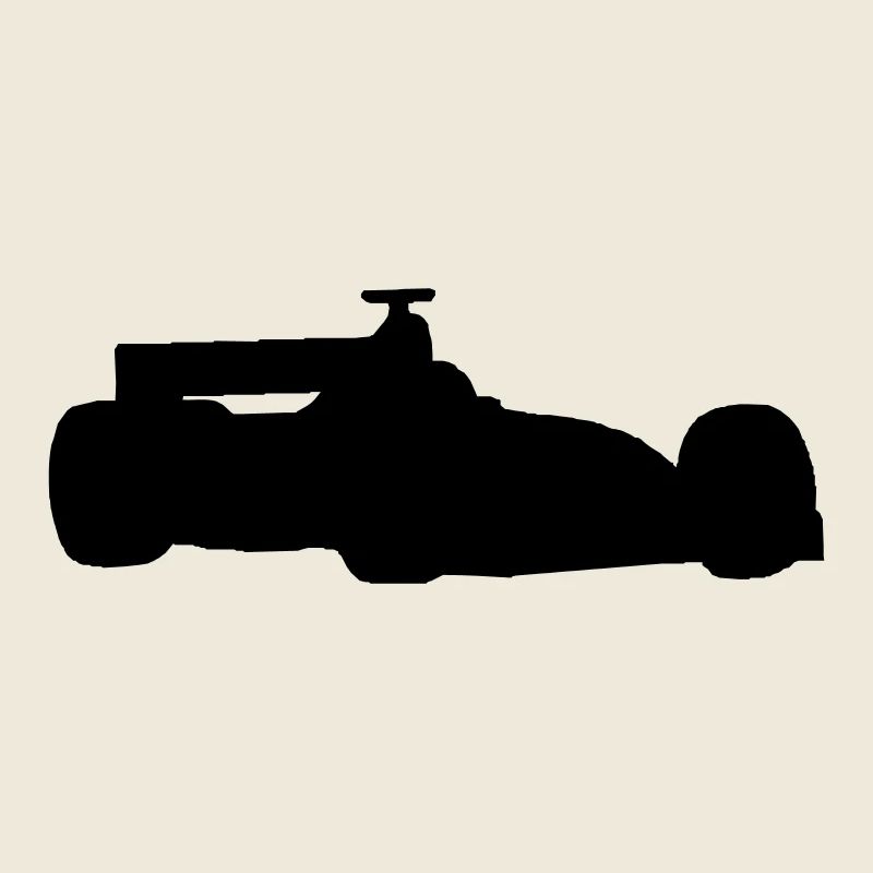 F1 racing car silhouette