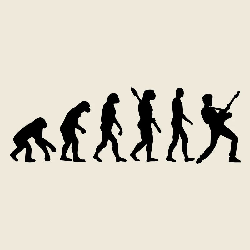 Evolution Rock Musiker