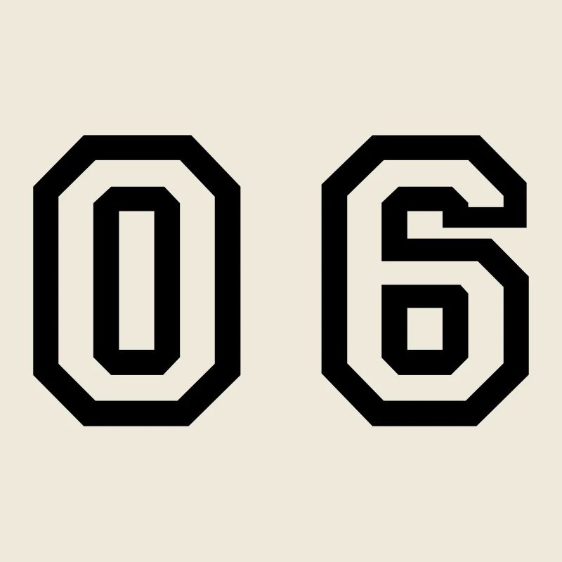number - 06 - zero six