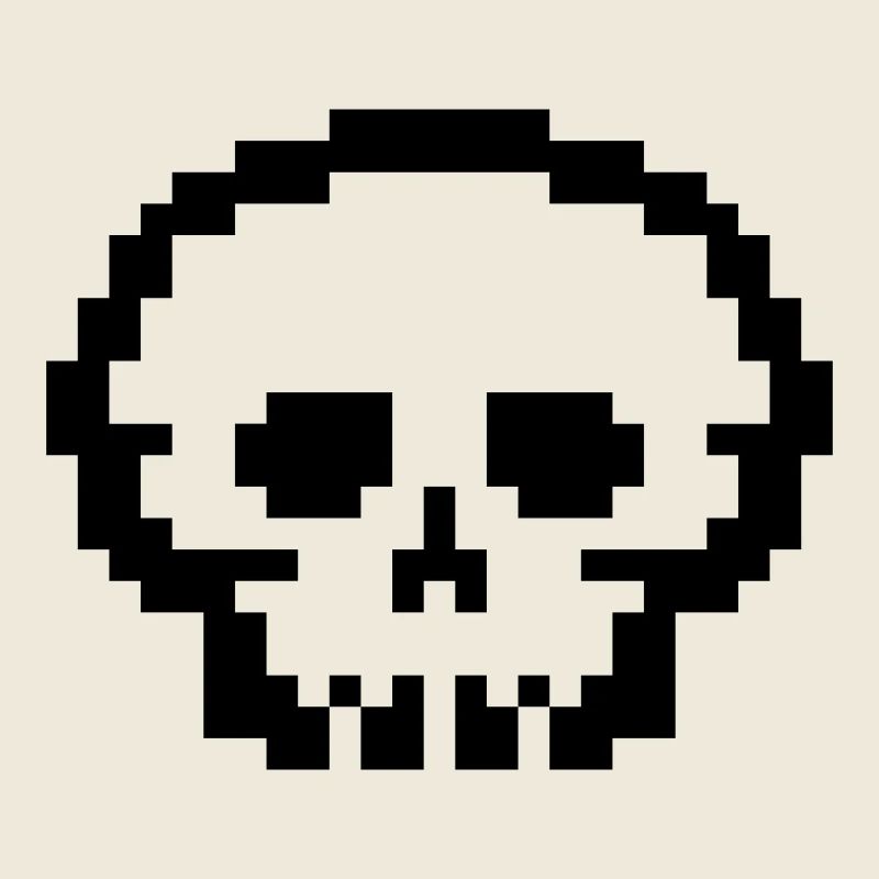 Crâne de pixel