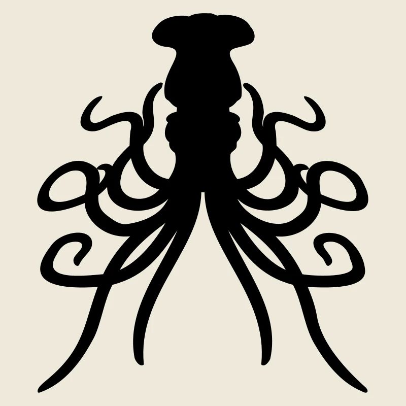 Octopus Octopus Octopus Squid Cephalopod Silhouette