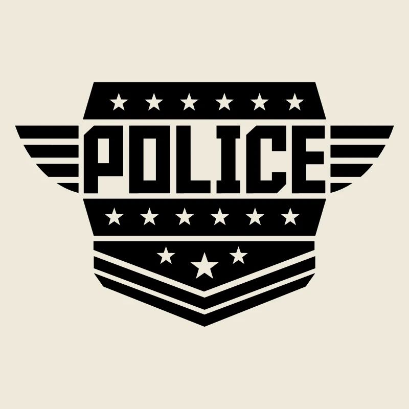 Police Wappen Rang Abzeichen