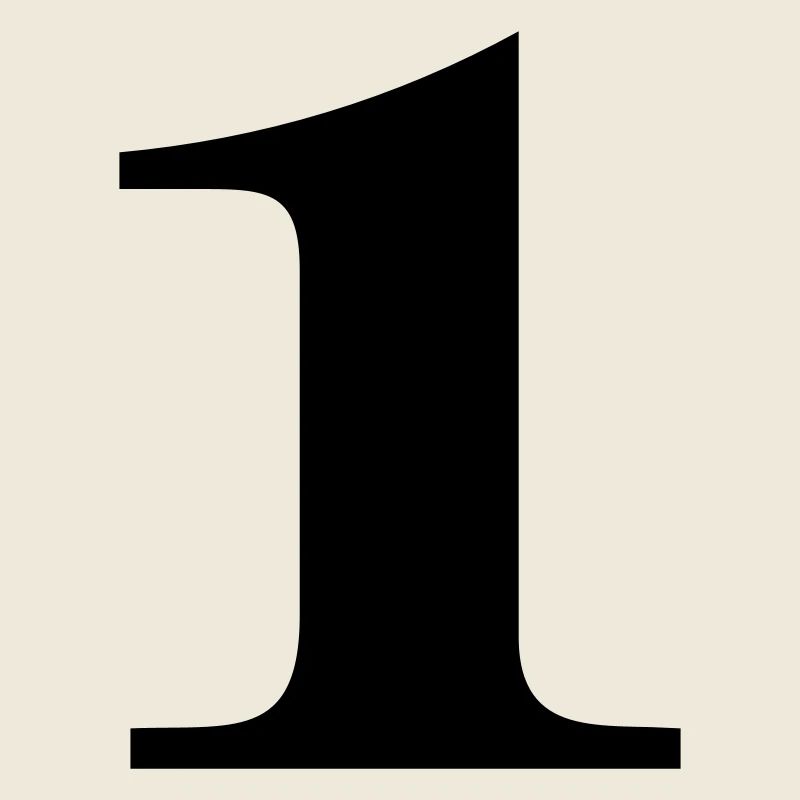 Zahl 1