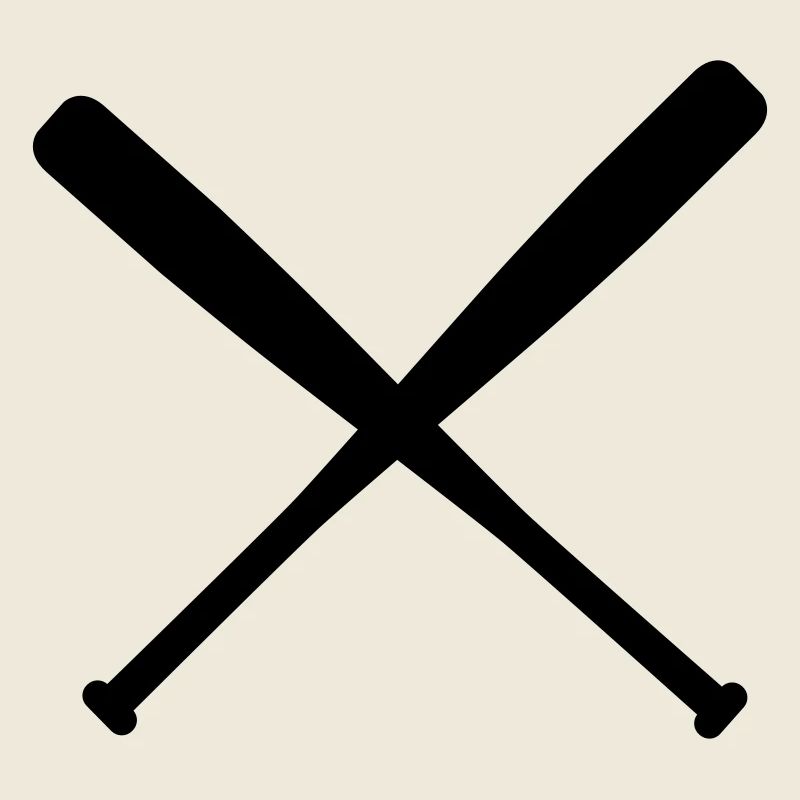 baseball bat crossed