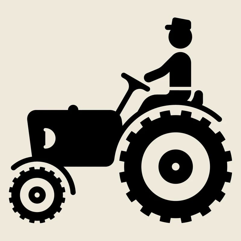 Farmer With Tractor
