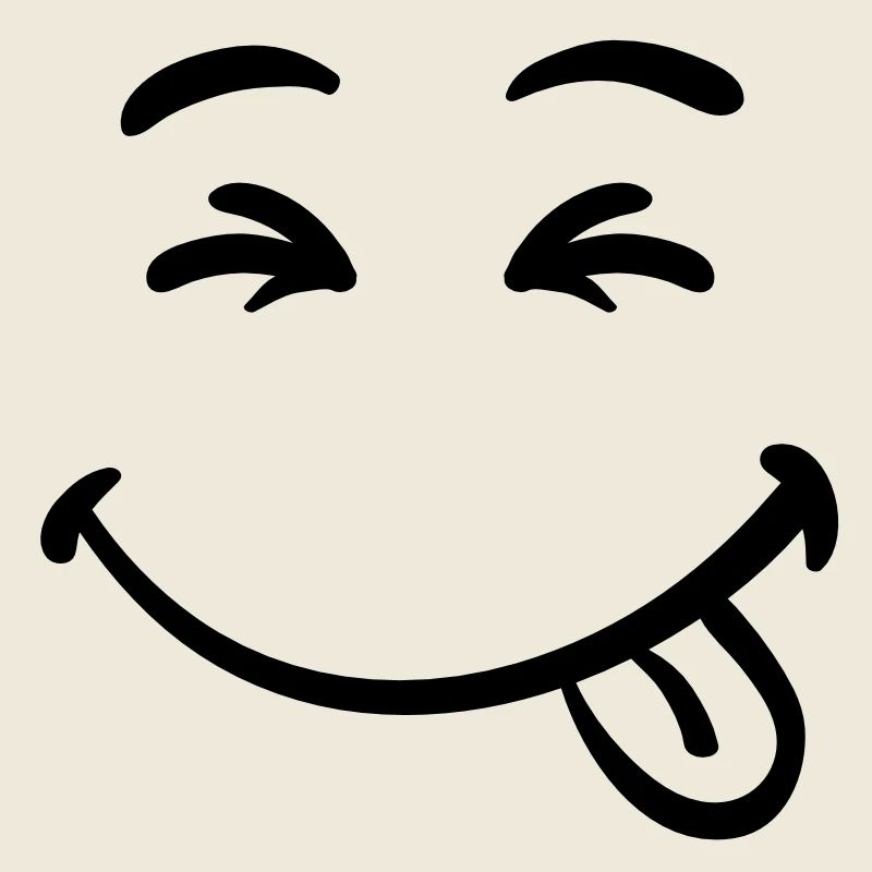 smiley face laughing