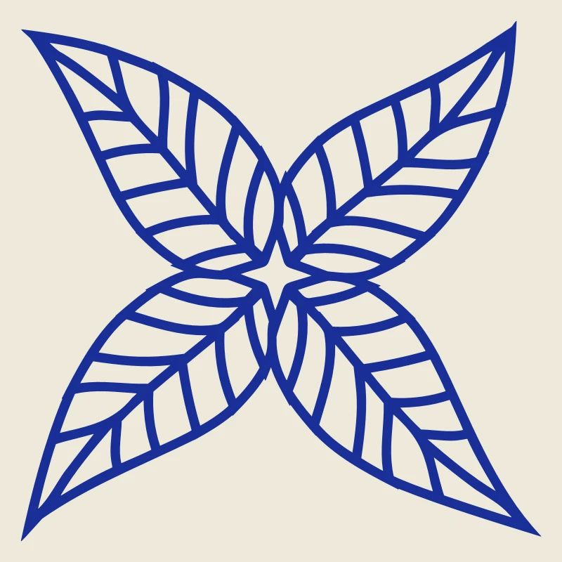 Kleines Stern Blatt Blau Hübsch Herbst Blättchen
