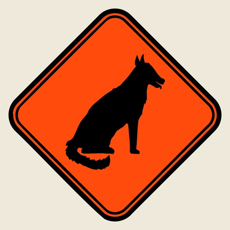 Chien Avertissement Avertissement Note Symbole de danger