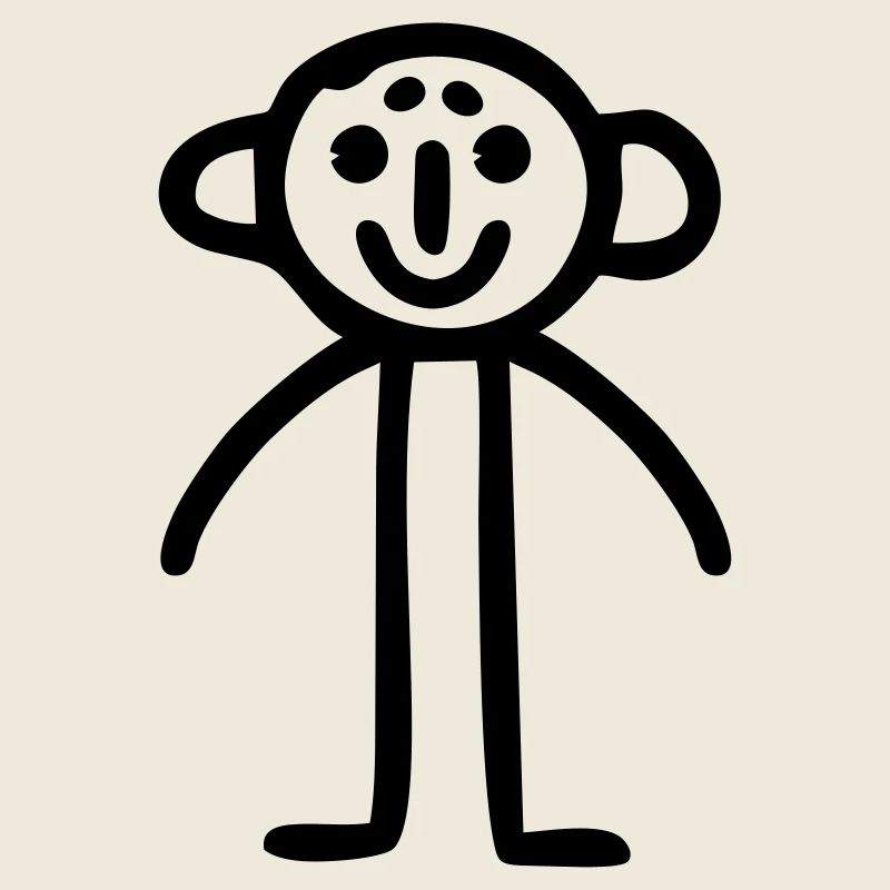 Strichmännchen Kinderbild