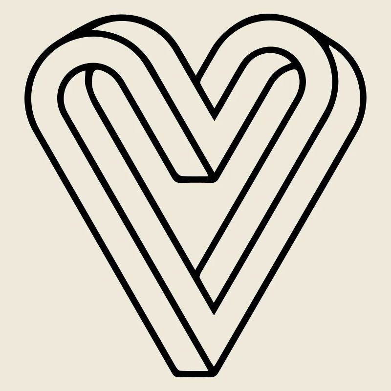 Coeur impossible, illusion optique