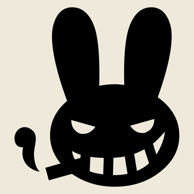 smoking bunny rabbit halloween