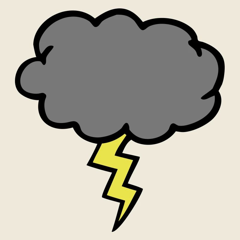 cloud thundercloud lightning thunderbolt