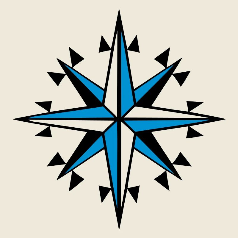 navigation, compass, wind rose orienteering