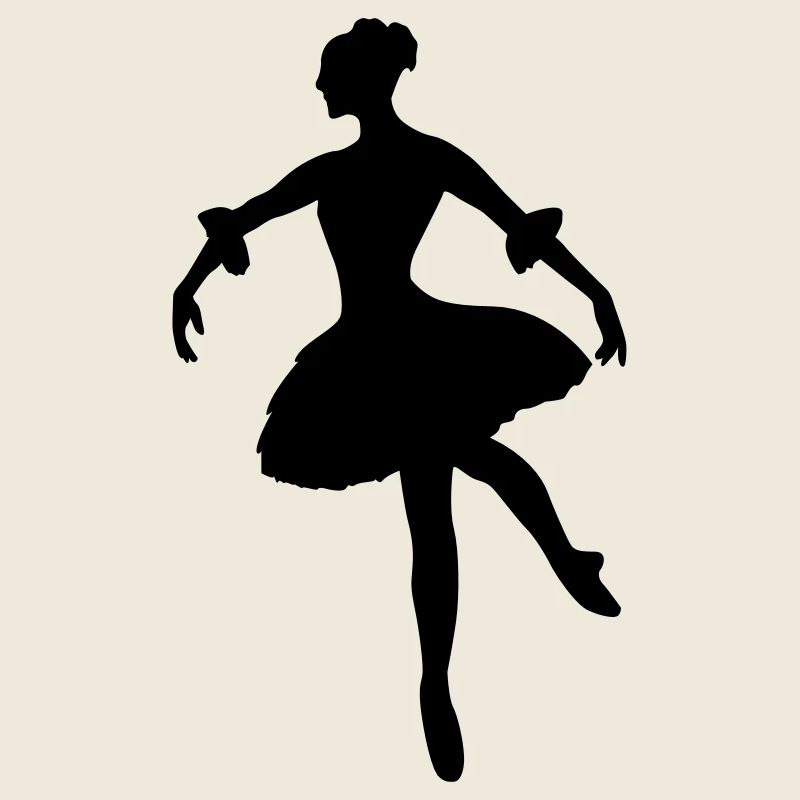 Danseuse de ballet vecteur Silhouette