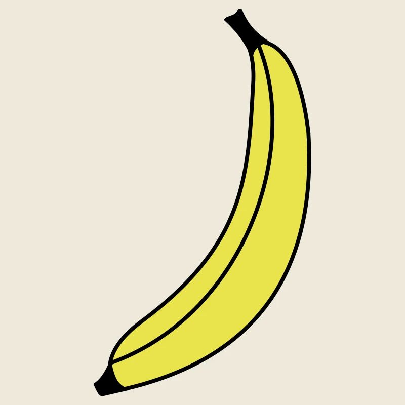 Leuchtend gelbe Banane