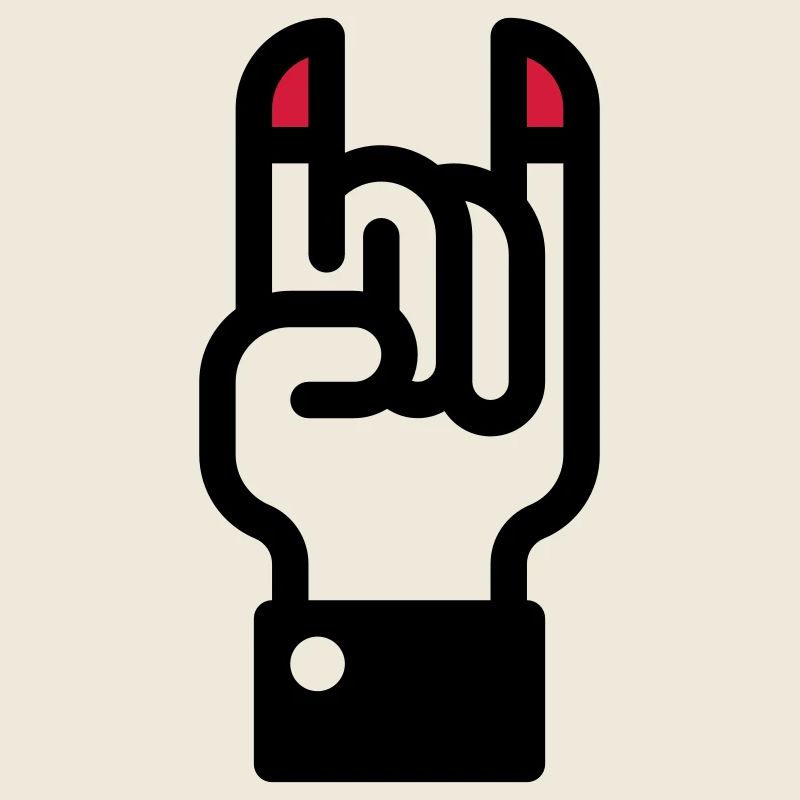 Signe des cornes du diable à la main / Horns main