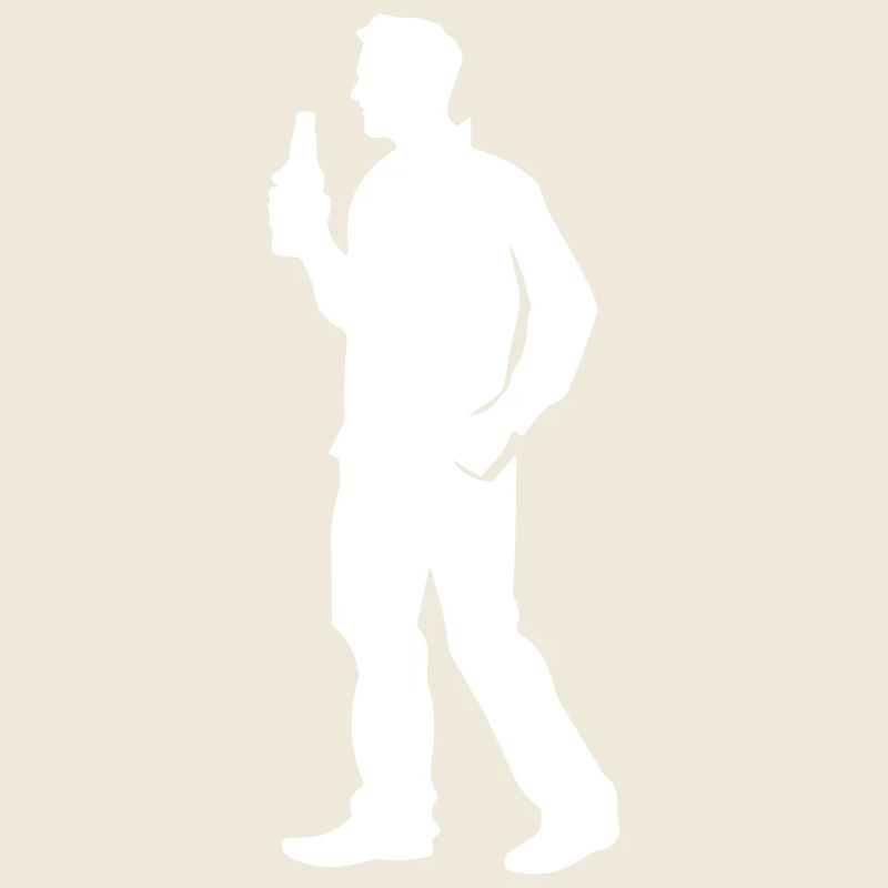 Bier Silhouette Mann
