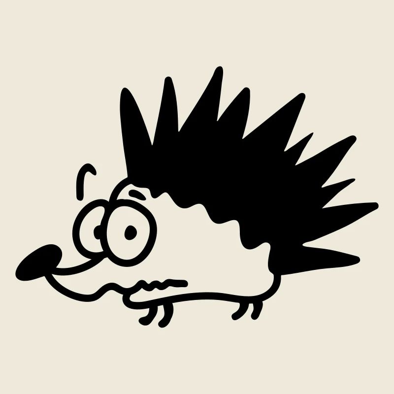 anxious Igel - line