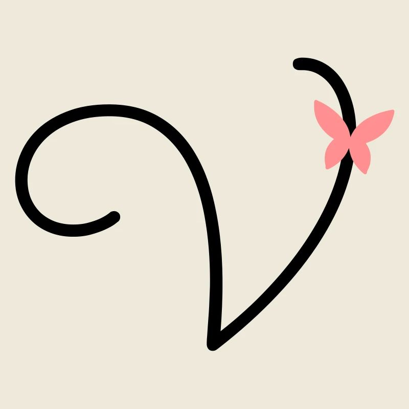 Lettre V Papillon Lettre