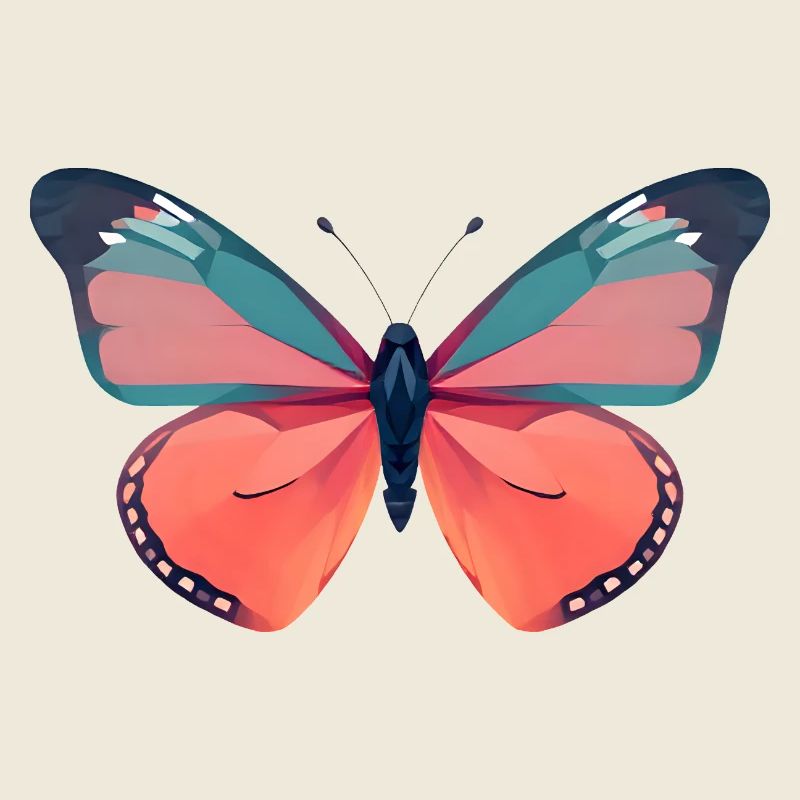Vibrant Butterfly with Orange Wings