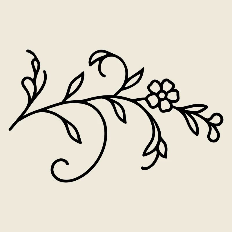 Blumenranke Blätter