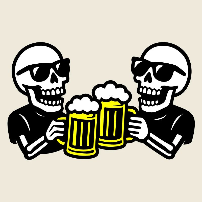 Skeleton Party Beer Team