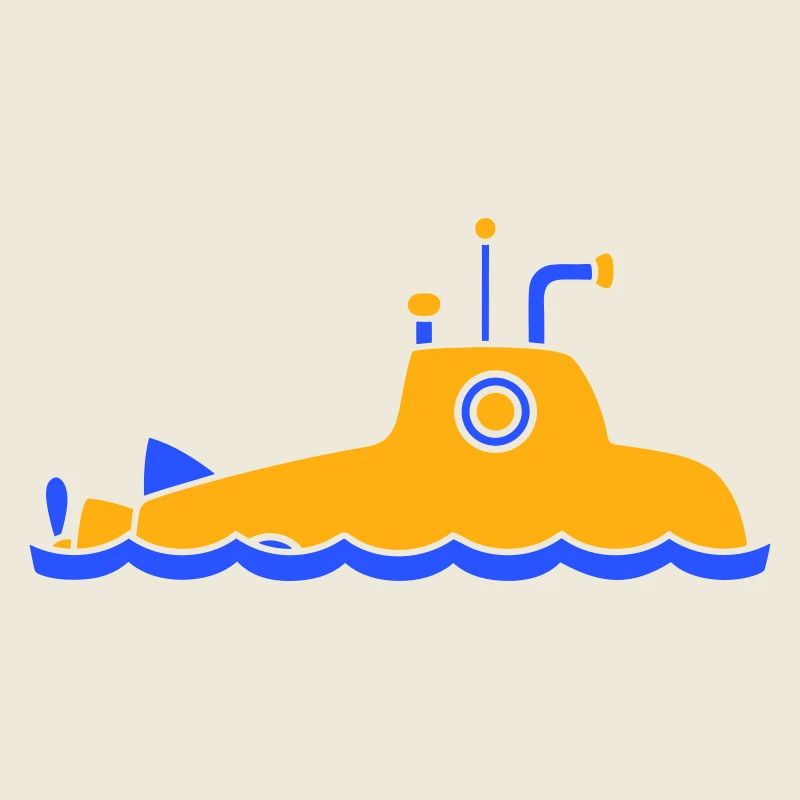 Aufgetauchtes U-Boot Wasseroberfläche Tauchgang