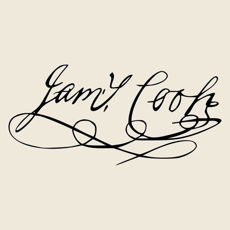 James Cook Autogramm