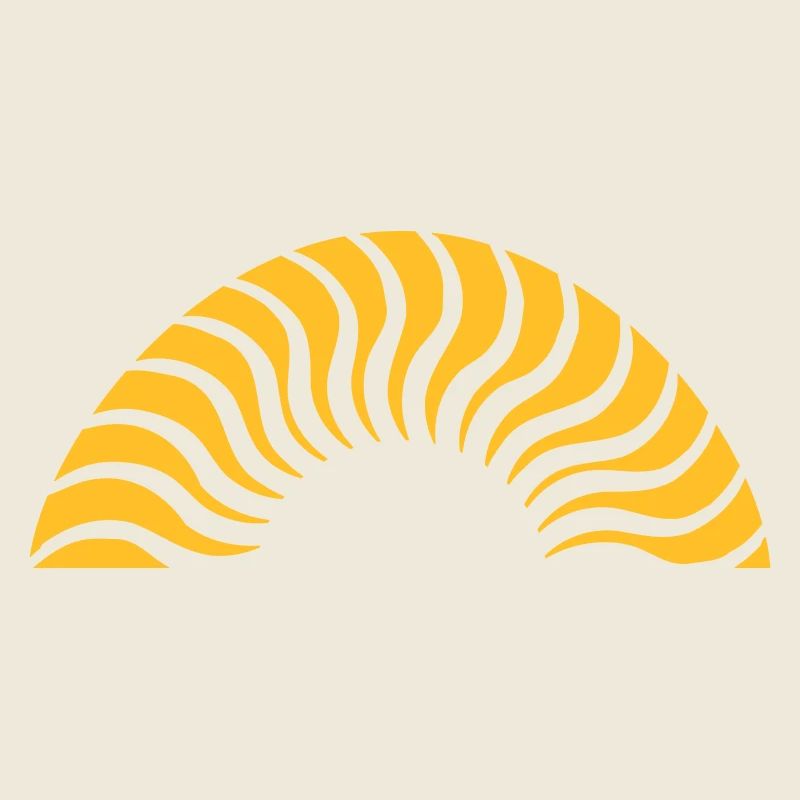 Demi-cercle coucher de soleil