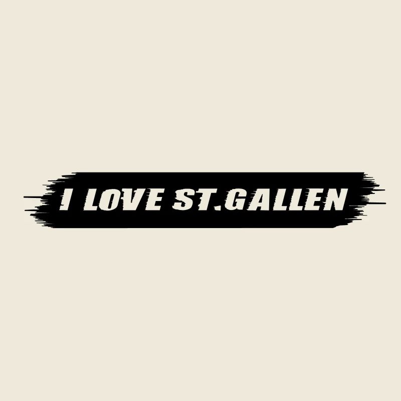 j'adore Saint-Gall | Effet de tempête | Vectorgraphique
