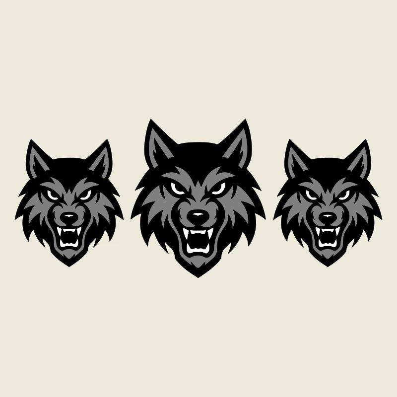 Pack de groupe tête de loup