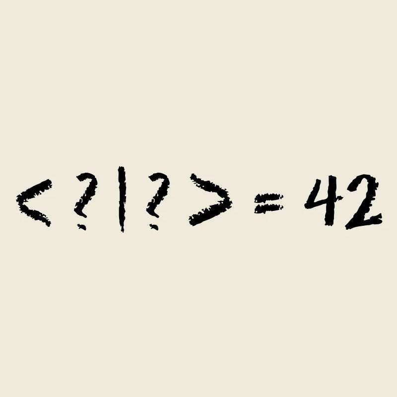 Best Quantum Joke Ever: Bra-Ket = 42 (Blackboard)