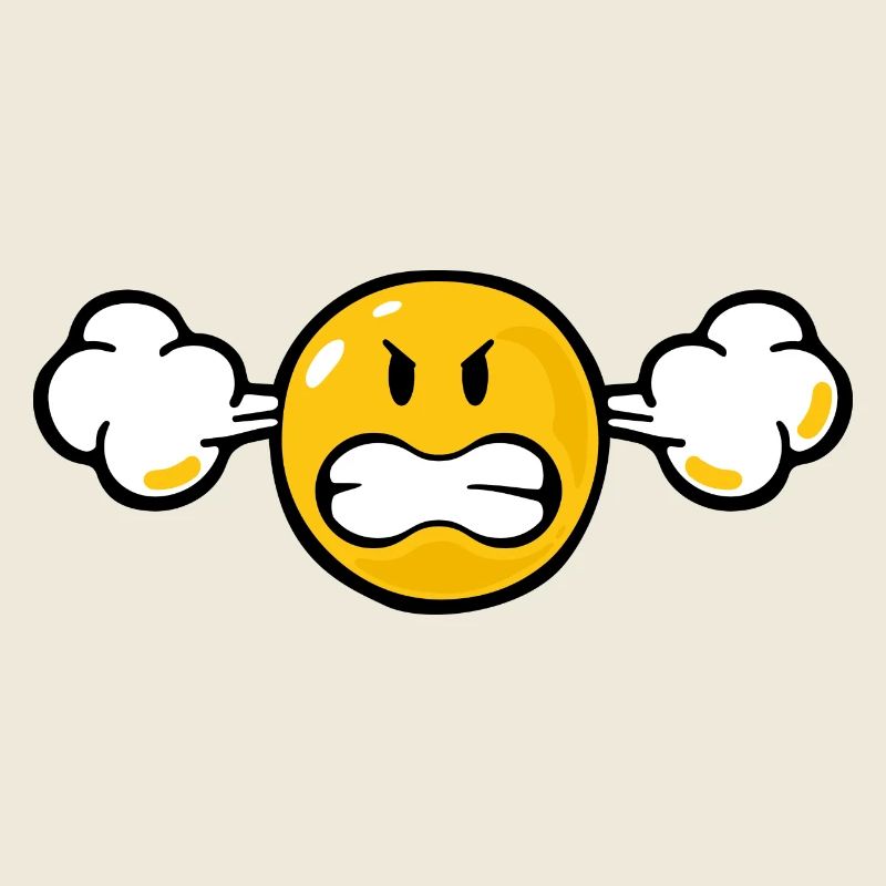 Smiley Anger Fuming